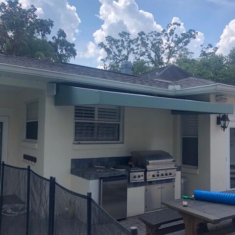 Working Late. At Greenwood Awnings and Metal Works we don;t leave until the job is done and done right.