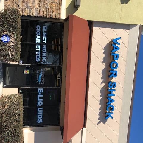 Vapor Shack custom awning